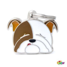 Load image into Gallery viewer, Médaille pour chien collection Friends, BOULEDOGUE ANGLAIS - Boutique Le Jardin Des Animaux -médailleBoutique Le Jardin Des AnimauxMF32