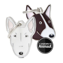 Load image into Gallery viewer, Médaille pour chien collection Friends, BULL TERRIER, Couleurs variées - Boutique Le Jardin Des Animaux -médailleBoutique Le Jardin Des AnimauxMF21BROWN