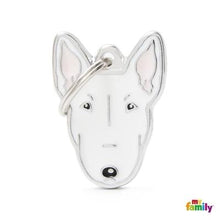 Load image into Gallery viewer, Médaille pour chien collection Friends, BULL TERRIER, Couleurs variées - Boutique Le Jardin Des Animaux -médailleBoutique Le Jardin Des AnimauxMF21NWHITE