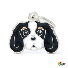 Load image into Gallery viewer, Médaille pour chien collection Friends, CAVALIER KING, Couleurs variées - Boutique Le Jardin Des Animaux -médailleBoutique Le Jardin Des AnimauxMF22COLORED3