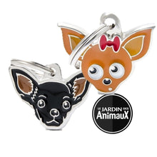 Load image into Gallery viewer, Médaille pour chien collection Friends, CHIHUAHUA, Couleurs variées - Boutique Le Jardin Des Animaux -médailleBoutique Le Jardin Des AnimauxMF23BLACK