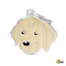 Load image into Gallery viewer, Médaille pour chien collection Friends, GOLDEN RETRIEVER - Boutique Le Jardin Des Animaux -médailleBoutique Le Jardin Des AnimauxMF30