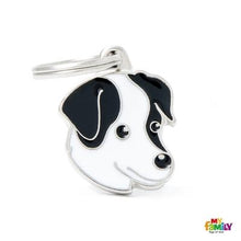 Load image into Gallery viewer, Médaille pour chien collection Friends, JACK RUSSELL, couleurs variées - Boutique Le Jardin Des Animaux -médailleBoutique Le Jardin Des AnimauxMF25BLACK