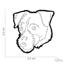 Load image into Gallery viewer, Médaille pour chien collection Friends, JACK RUSSELL, couleurs variées - Boutique Le Jardin Des Animaux -médailleBoutique Le Jardin Des AnimauxMF25ORANGE