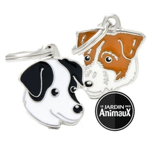 Load image into Gallery viewer, Médaille pour chien collection Friends, JACK RUSSELL, couleurs variées - Boutique Le Jardin Des Animaux -médailleBoutique Le Jardin Des AnimauxMF25ORANGE