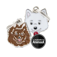 Load image into Gallery viewer, Médaille pour chien collection Friends, POMÉRANIEN, Couleurs variées - Boutique Le Jardin Des Animaux -médailleBoutique Le Jardin Des AnimauxMF29BLACK