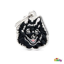 Load image into Gallery viewer, Médaille pour chien collection Friends, POMÉRANIEN, Couleurs variées - Boutique Le Jardin Des Animaux -médailleBoutique Le Jardin Des AnimauxMF29NBLACK