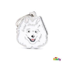 Load image into Gallery viewer, Médaille pour chien collection Friends, POMÉRANIEN, Couleurs variées - Boutique Le Jardin Des Animaux -médailleBoutique Le Jardin Des AnimauxMF29NWHITE