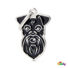 Load image into Gallery viewer, Médaille pour chien collection Friends, SCHNAUZER, Couleurs variées - Boutique Le Jardin Des Animaux -médailleBoutique Le Jardin Des AnimauxMF27NBLACK