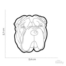 Load image into Gallery viewer, Médaille pour chien collection Friends, Shar Pei, Couleurs variées - Boutique Le Jardin Des Animaux -médailleBoutique Le Jardin Des AnimauxMF05N
