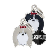 Load image into Gallery viewer, Médaille pour chien collection Friends, SHIH TZU, Couleurs variées - Boutique Le Jardin Des Animaux -médailleBoutique Le Jardin Des AnimauxMF16GREY