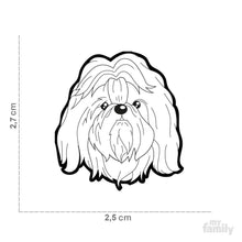 Load image into Gallery viewer, Médaille pour chien collection Friends, SHIH TZU, Couleurs variées - Boutique Le Jardin Des Animaux -médailleBoutique Le Jardin Des AnimauxMF16GREY
