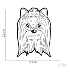 Load image into Gallery viewer, Médaille pour chien collection Friends, YORKSHIRE - Boutique Le Jardin Des Animaux -médailleBoutique Le Jardin Des AnimauxMF07N