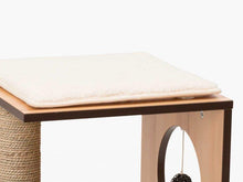 Load image into Gallery viewer, Meuble Box Vesper Petit – noyer, arbre à chat - Boutique Le Jardin Des Animaux -Griffoir, meuble et litBoutique Le Jardin Des Animaux