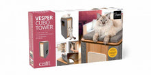 Load image into Gallery viewer, Meuble Cubo Tower Vesper – gris, arbre à chat - Boutique Le Jardin Des Animaux -Griffoir, meuble et litBoutique Le Jardin Des Animaux52094