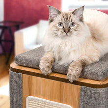 Load image into Gallery viewer, Meuble Cubo Tower Vesper – gris, arbre à chat - Boutique Le Jardin Des Animaux -Griffoir, meuble et litBoutique Le Jardin Des Animaux52094