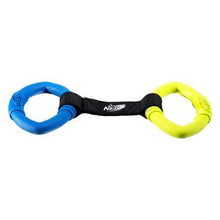 Load image into Gallery viewer, Nerf Dog Deux anneaux avec sangles à tirer - Boutique Le Jardin Des Animaux -jouet chienBoutique Le Jardin Des Animaux