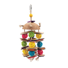 Load image into Gallery viewer, Noix de coco avec balles en osier Tropical Trove Living World pour oiseaux - Boutique Le Jardin Des Animaux -Accessoire pour oiseauxBoutique Le Jardin Des Animaux81240