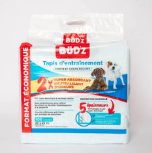 Load image into Gallery viewer, Serviettes d’entraînement Bud'z pour chien, paquet de 100 - Boutique Le Jardin Des Animaux -entrainement proprrtéBoutique Le Jardin Des AnimauxBZ03549