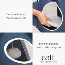 Load image into Gallery viewer, Tour Rocket Vesper - Boutique Le Jardin Des Animaux -Griffoir, meuble et litBoutique Le Jardin Des Animaux42002