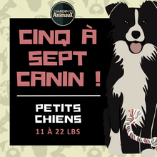 Load image into Gallery viewer, 5 à 7 - Frais d&#39;inscription à un regroupement par tailles de chien
