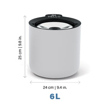 Load image into Gallery viewer, Abreuvoir intelligent Zeus Oasis Plus - Gris pâle
