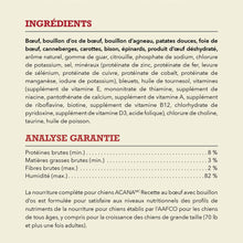 Load image into Gallery viewer, Conserve pour chien ACANA Recette au bœuf avec bouillon d’os

