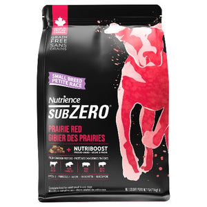 Aliment Subzero Nutrience Sans grains pour chiens de petite race, formulation Gibier des Prairies