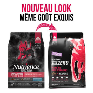 Aliment Subzero Nutrience Sans grains pour chiens de petite race, formulation Gibier des Prairies