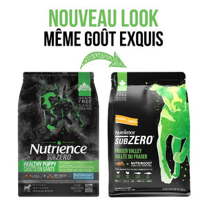 Aliment Subzero Nutrience Sans grains pour chiots en santé, formulation Vallée du Fraser