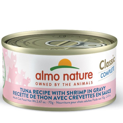 Almo Classic Complete Chat - Thon avec crevettes en sauce 70 gr