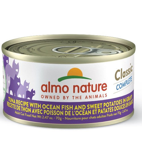 Almo Classic Complete Chat - Thon avec poisson de l'océan et patates douces en sauce 70 gr