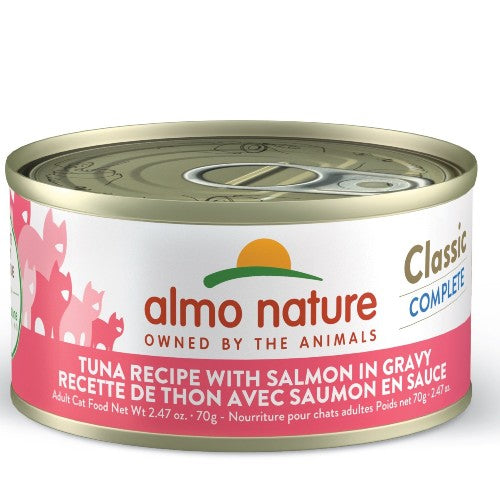 Almo Classic Complete Chat - Thon avec saumon en sauce 70 gr
