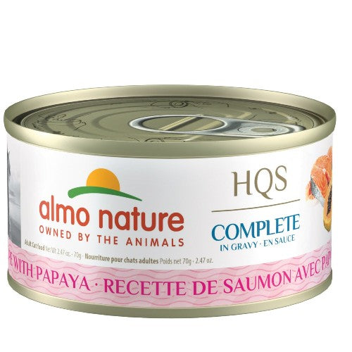 Almo Nature HQS Complete Chat - Saumon et papaye en sauce 70 gr