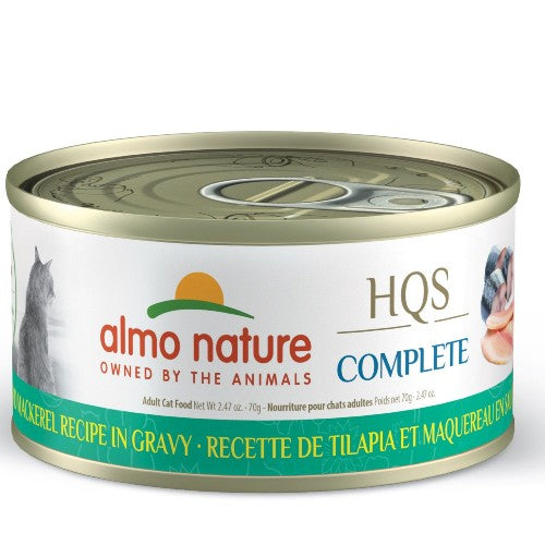 Almo Nature HQS Complete Chat - Tilapia et maquereau en sauce 70 gr