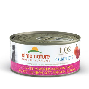 Almo Nature HQS Complete chien - Ragoût de thon avec potiron en sauce 156 gr