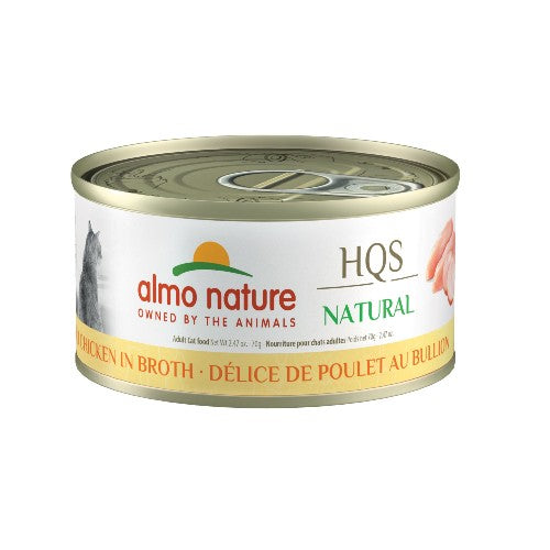 Almo Nature HQS Natural chat - Délice de poulet au bouillon 70 gr