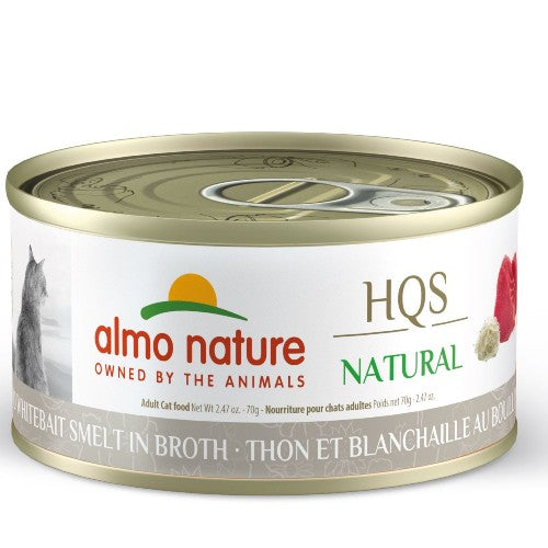 Almo Nature HQS Natural chat - Thon et blanchaille au bouillon 70 gr