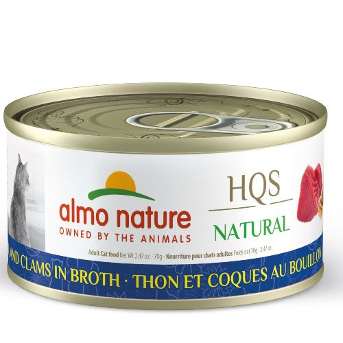 Almo Nature HQS Natural chat - Thon et palourdes au bouillon 70 gr