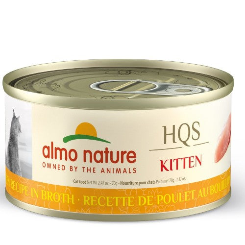 Almo Nature HQS Natural chaton - Poulet au bouillon 70 gr
