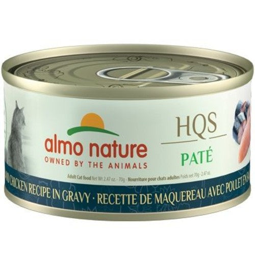 Almo Nature HQS Pâté chat - Pâté au maquereau avec poulet en sauce 70 gr