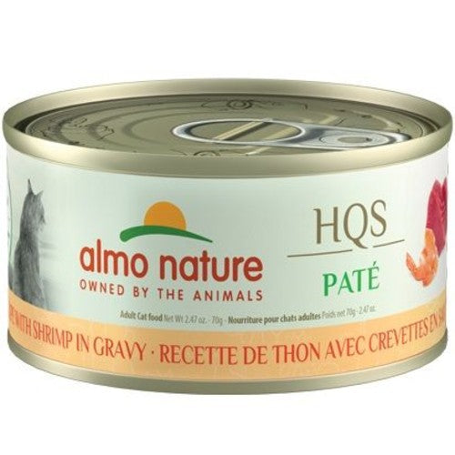 Almo Nature HQS Pâté chat - Pâté au thon avec crevettes en sauce 70 gr