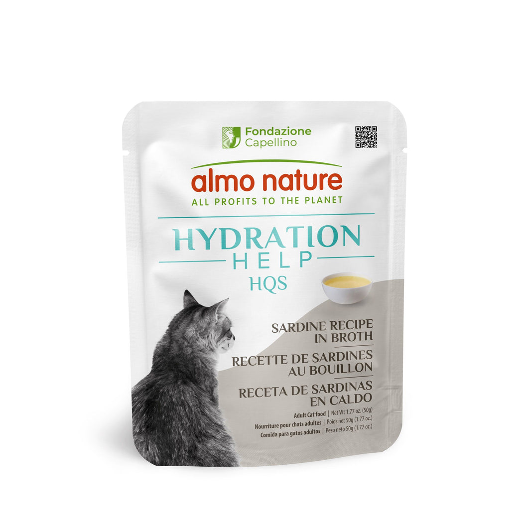 Almo Nature HQS Hydratation Help chat - Recette Sardines au bouillon 50g