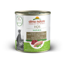 Load image into Gallery viewer, Almo Nature HQS Natural chien - Entrée de poulet et thon avec légumes au bouillon
