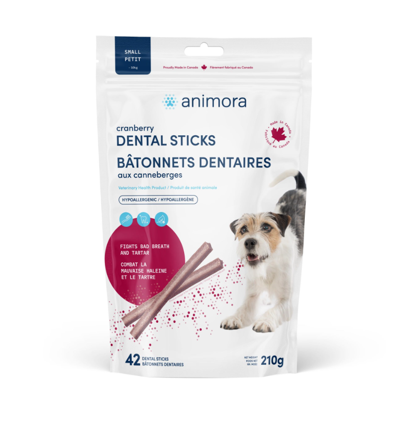Animora Bâtonnets Dentaires Aux Canneberges Pour Chien, Petit 42 Unités