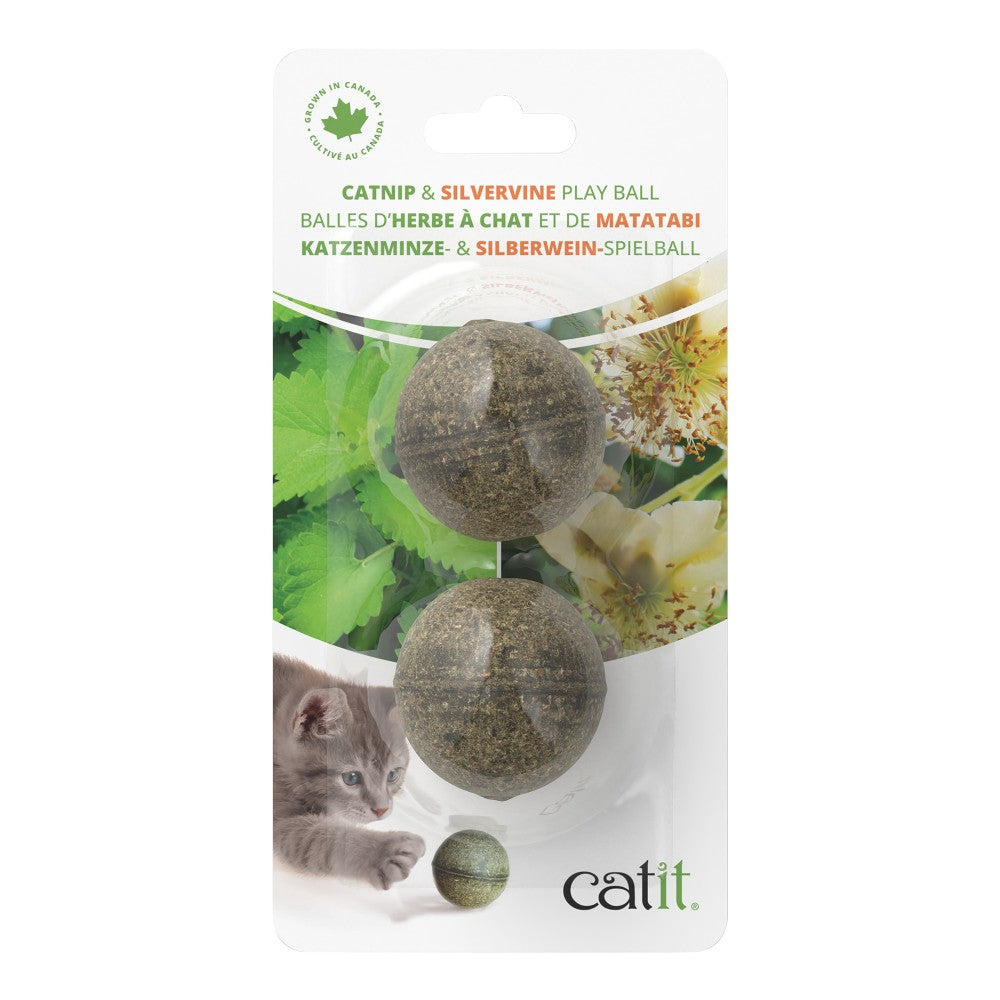 Balles d’herbe à chat et de matatabi - Paquet de 2