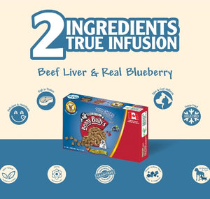 Benny Bully's Gâteries pour chien - Smart Packs Mini - Foie de boeuf avec bleuet 18 gr