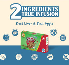 Load image into Gallery viewer, Benny Bully&#39;s Gâteries pour chien - Smart Packs Mini - Foie de boeuf avec pomme 18 gr
