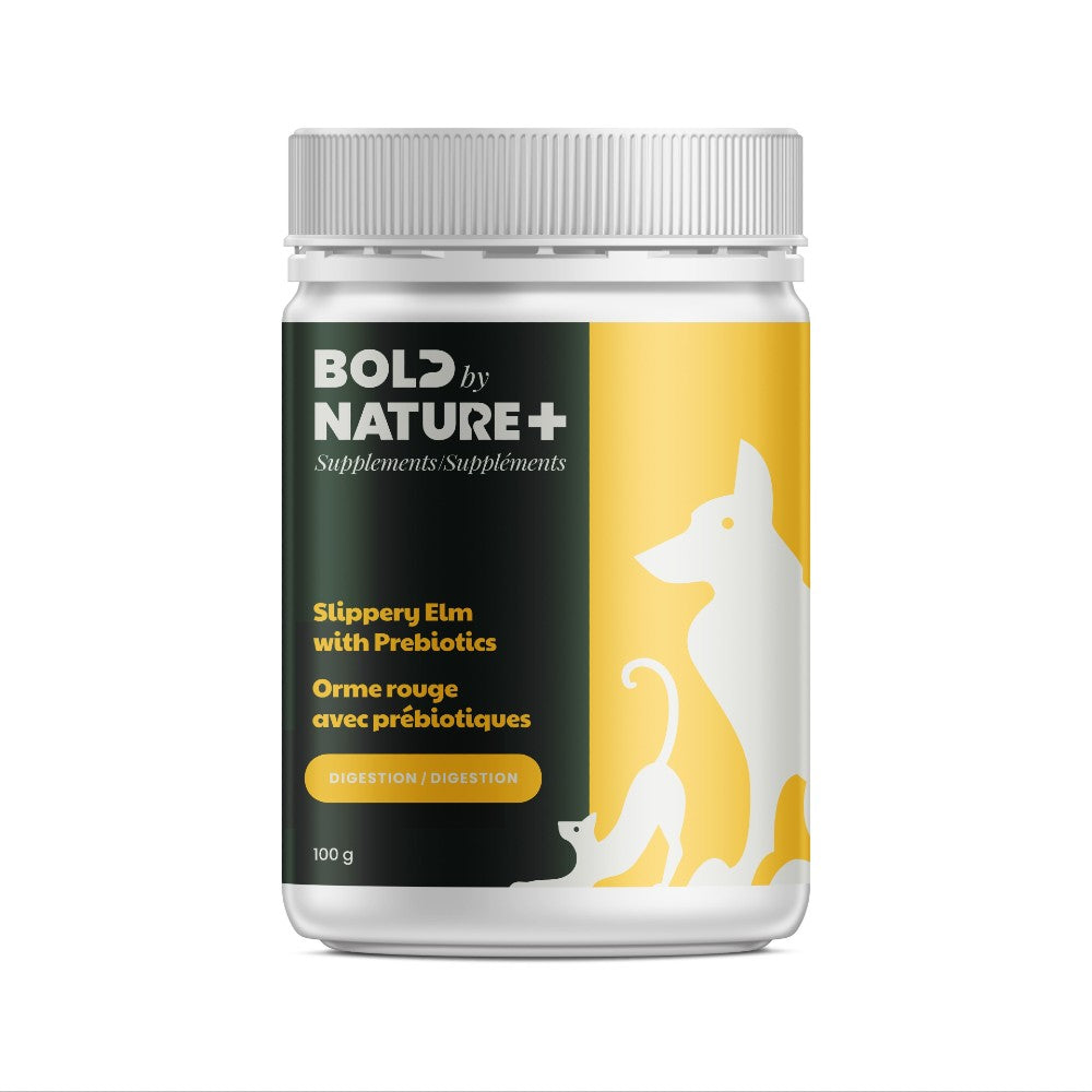 Bold By Nature+ Suppléments - Digestion - Orme rouge avec prébiotiques 100 gr