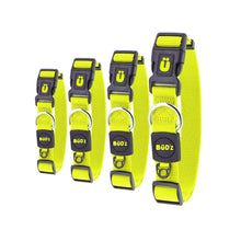 Load image into Gallery viewer, Bud'z Collier ajustable en nylon pour chien - Jaune néon
